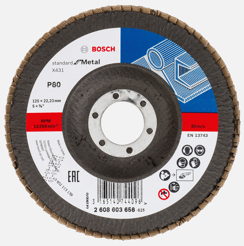 Zımpara Diski 125x 22 mm Standart Kum görseli